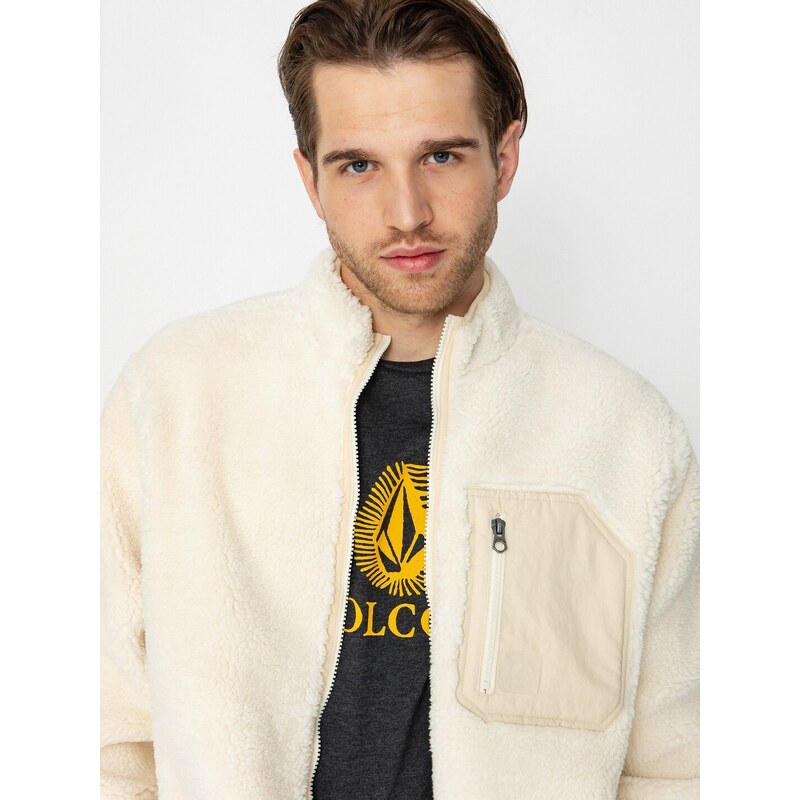 Volcom Muzzer Fuzzar Zip (dirty white)béžová