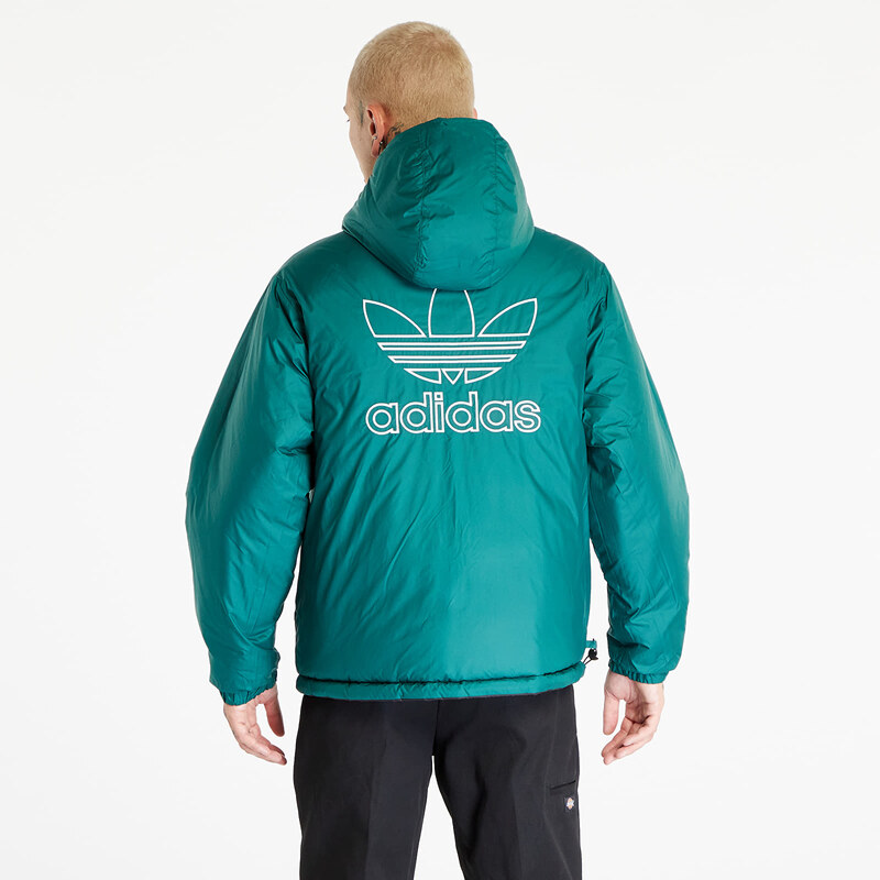 adidas Originals Pánská zimní bunda adidas Adicolor Reversible Jacket Black/ Collegiate Green