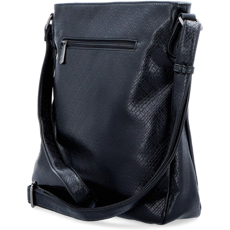 Kabelka ze syntetické kůže crossbody Carmelo černá 4279 C