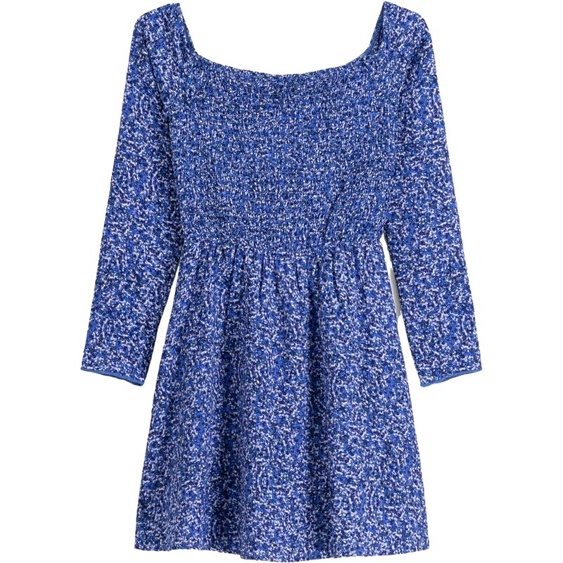 Bershka Šaty modrá / námořnická modř / bílá