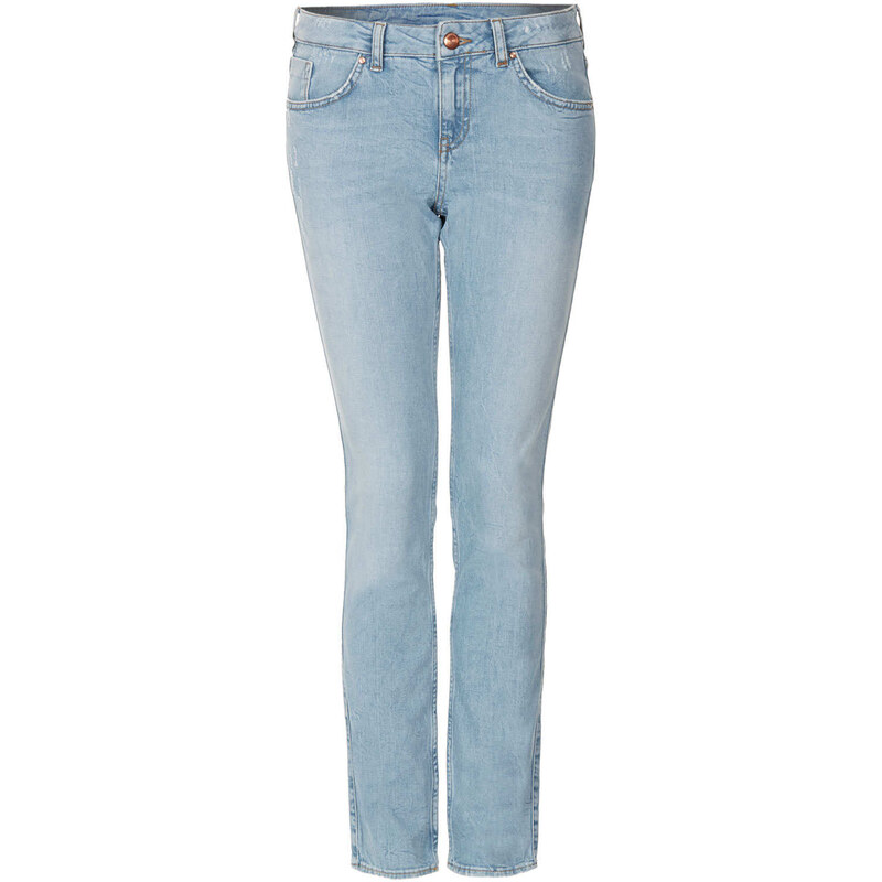 Topshop Internet Exclusive - Bleach Baxter Relaxed Skinny Jeans