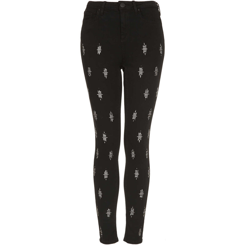 Topshop MOTO Embroidered Jamie Jeans