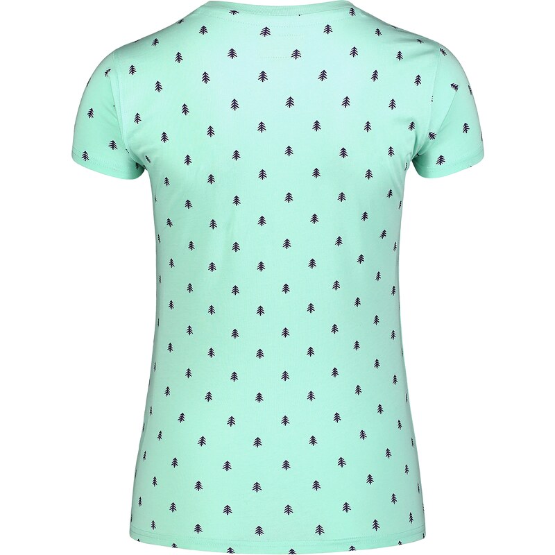 Nordblanc Zelené dámské bavlněné tričko PRINT