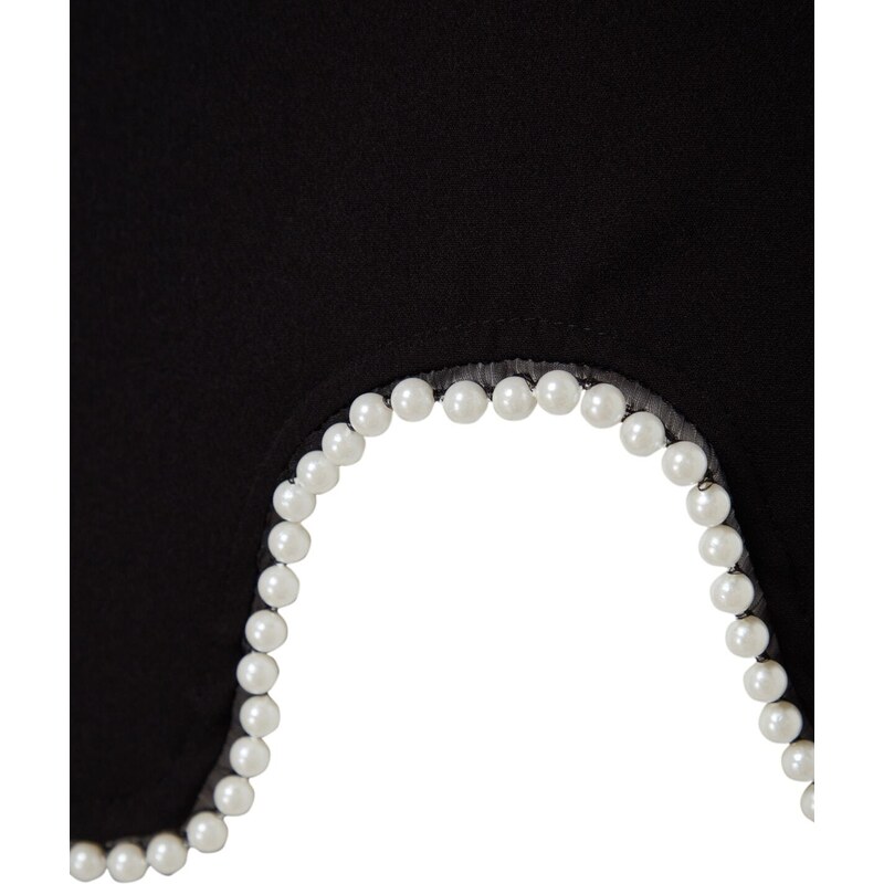 Trendyol Black Pearl Accessory Skirt