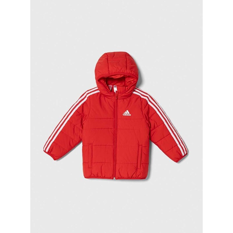 Dětská bunda adidas červená barva