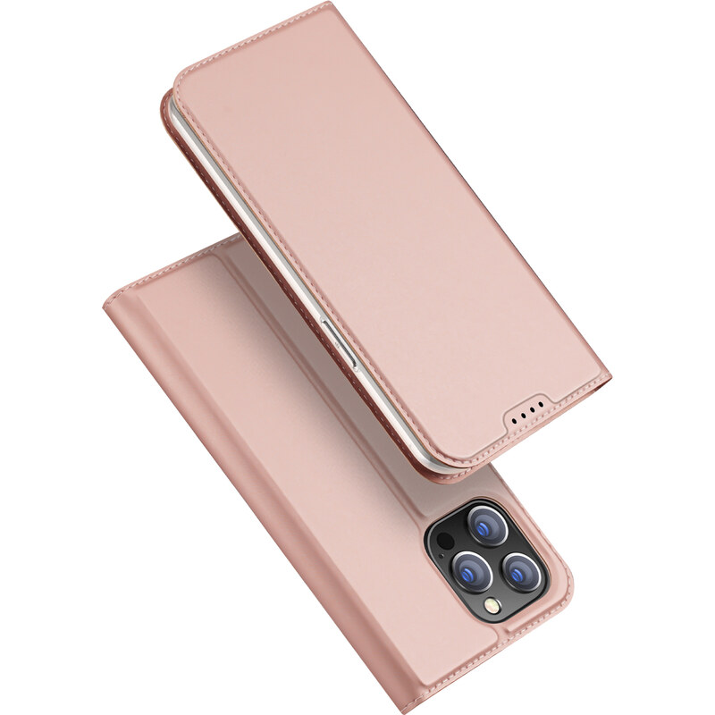 Knížkové pouzdro na iPhone 15 Pro MAX - DuxDucis, SkinPro Rose