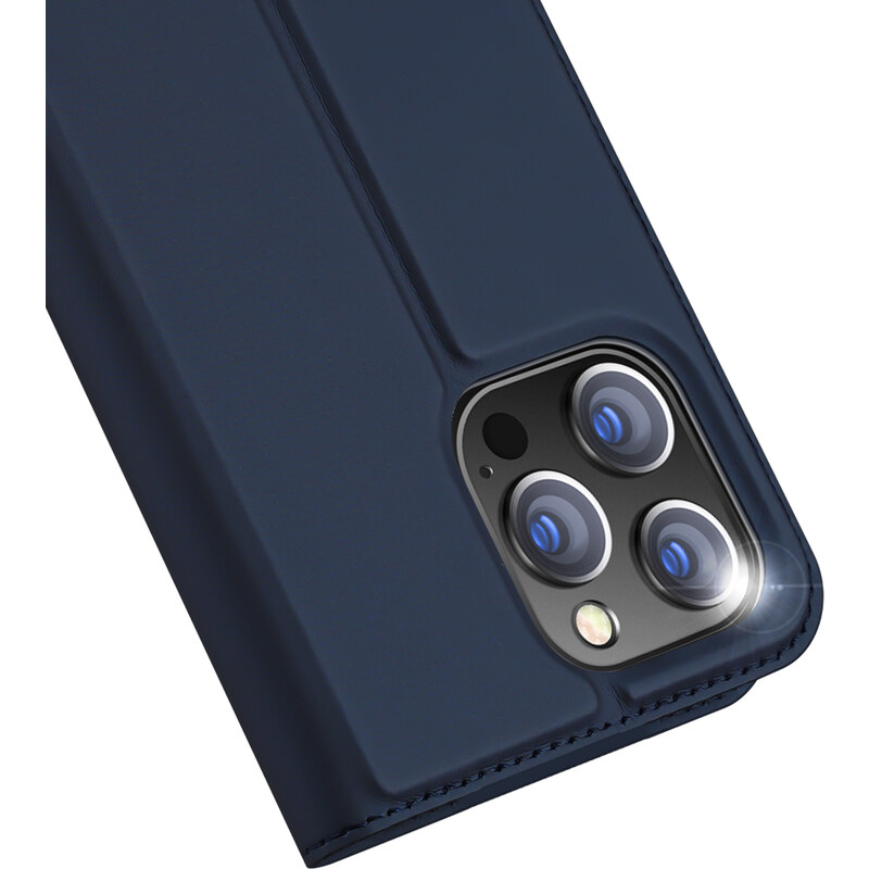 Knížkové pouzdro na iPhone 15 Pro - DuxDucis, SkinPro Blue