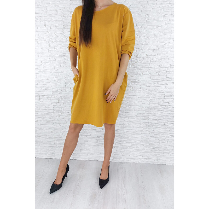 Moda Italia Žluté šaty DL4872DK.YE 115375978