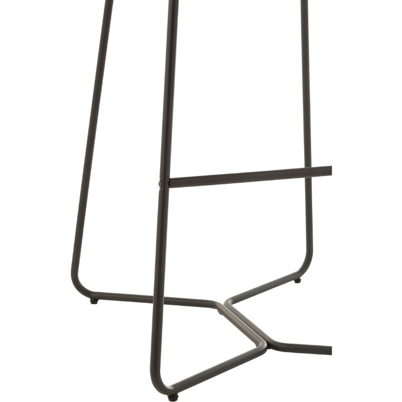 Zelená sametová barová židle J-line Vap 76 cm