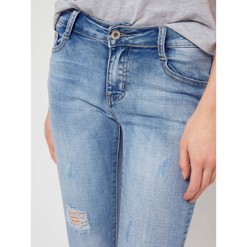 Jack Berry Denim jeans decorated with blue pearls