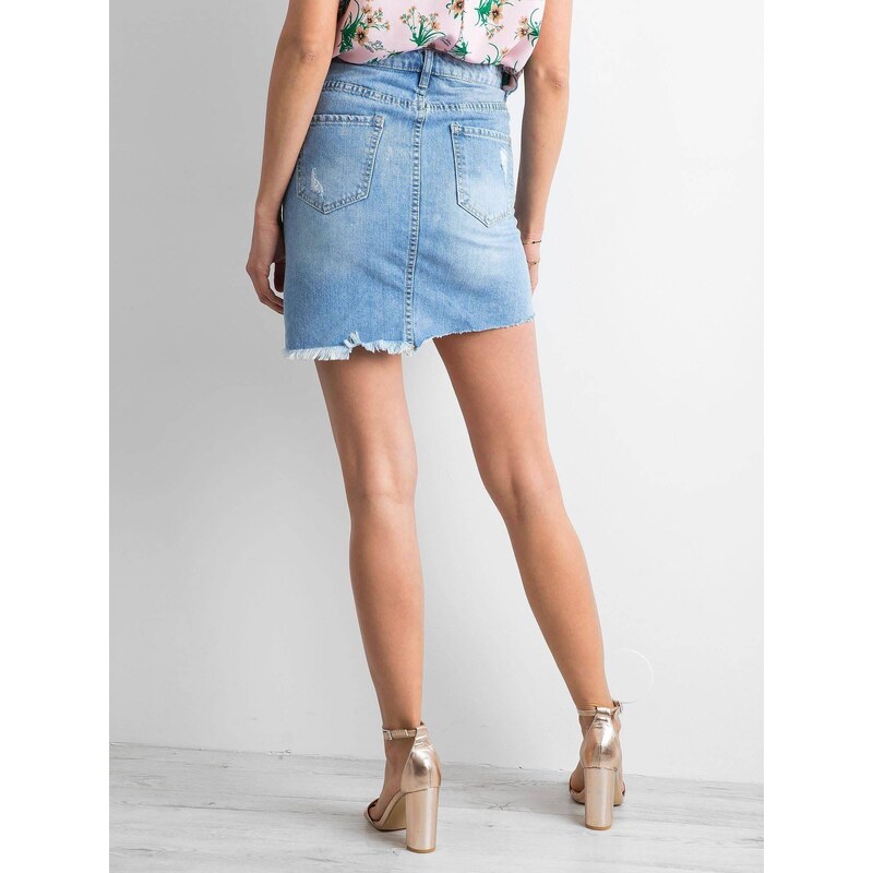 M.Sara Vintage blue denim skirt