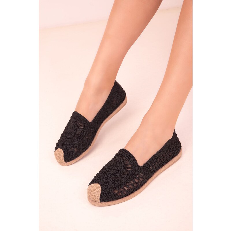 Soho Black Women's Flats 18050