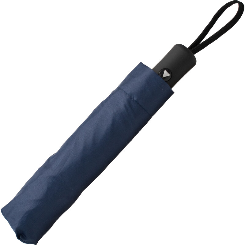 Semiline Unisex's Short Semi-automatic Umbrella L2050-1 Navy Blue