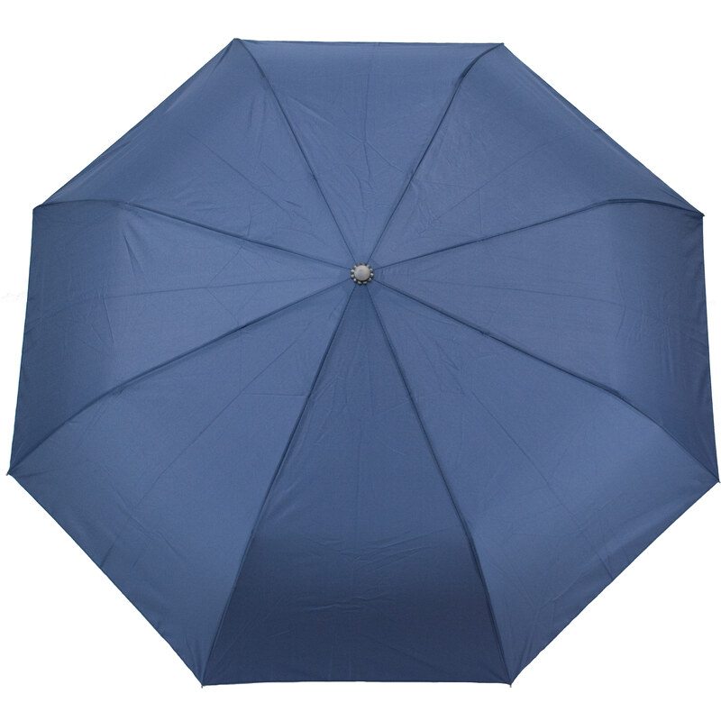 Semiline Unisex's Short Semi-automatic Umbrella L2050-1 Navy Blue