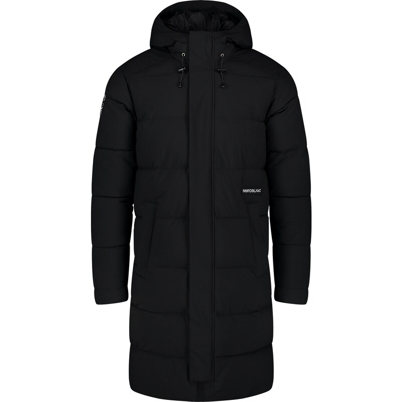 Nordblanc Černý pánský nepromokavý zimní kabát HOOD