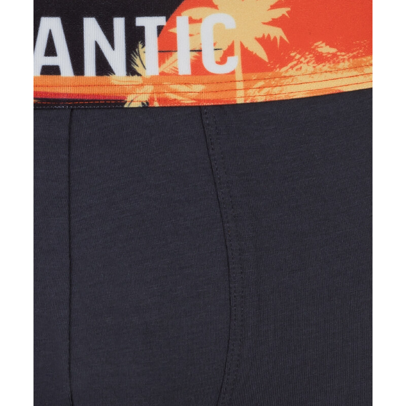 Pánské sportovní boxerky ATLANTIC 3Pack - šedé/černé