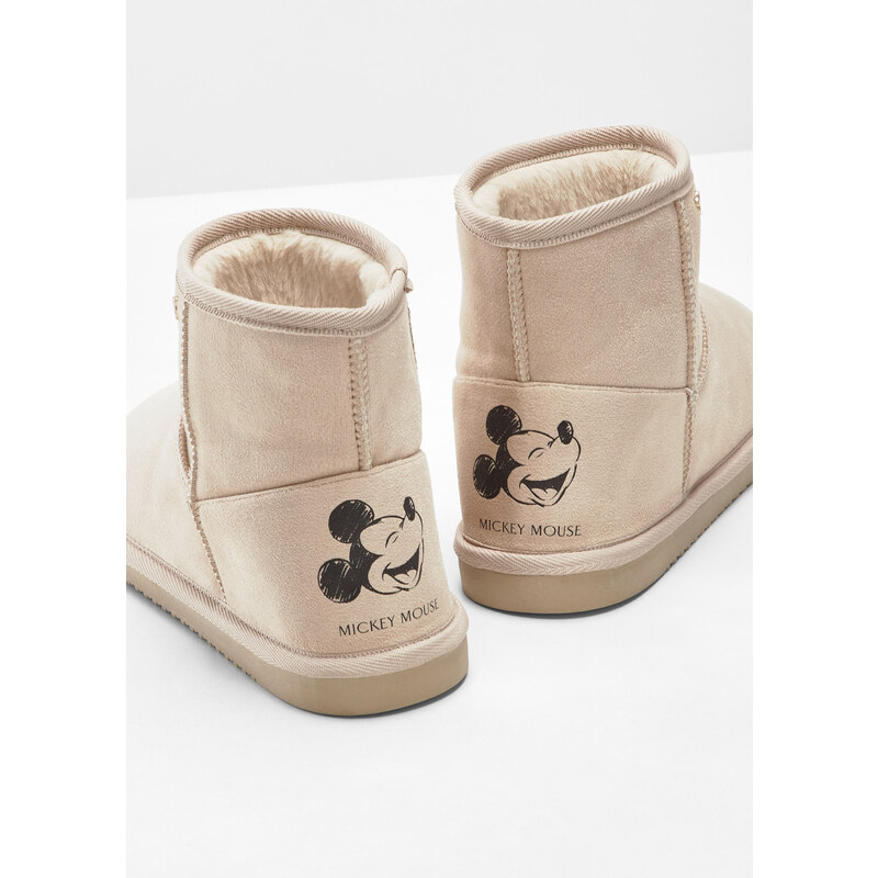 bonprix Zimní obuv Disney Mickey Mouse Béžová