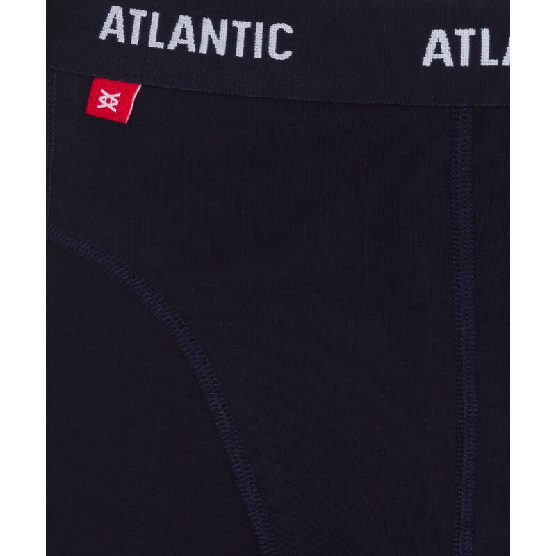 Pánské boxerky ATLANTIC Comfort 3Pack - tmavě modré/modré/červené