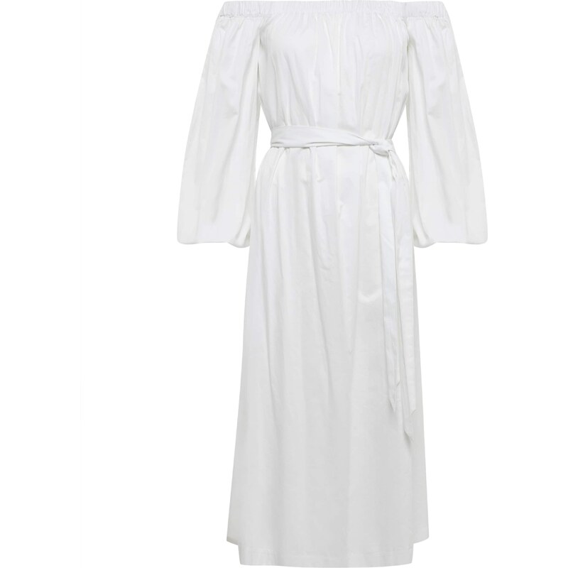 Willa Šaty LEETONMIDIDRESS bílá