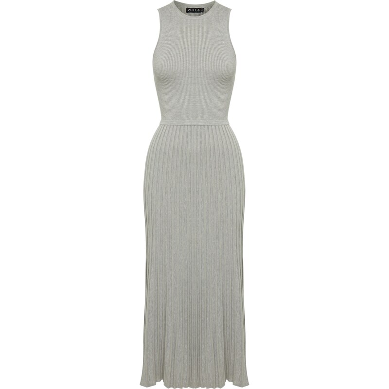 Willa Úpletové šaty LYRIC DRESS šedá 93846649