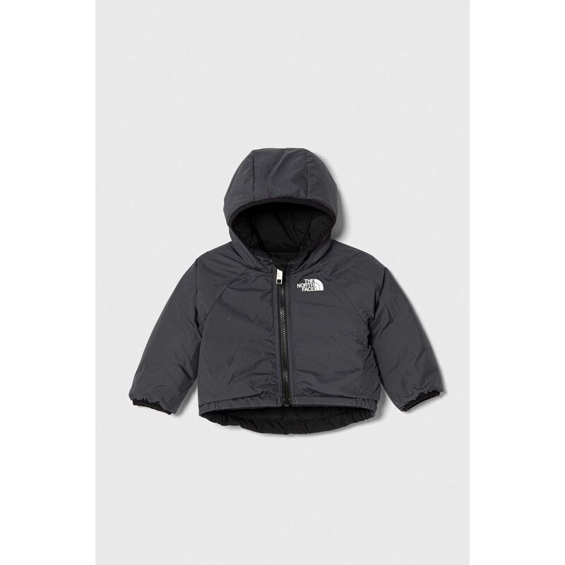 Dětská oboustranná bunda The North Face REVERSIBLE PERRITO HOODED JACKET černá barva