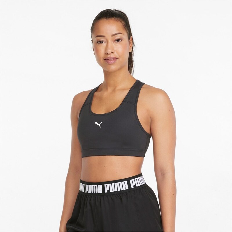 Puma Mid Impact 4Keeps Graphic Bra PM black