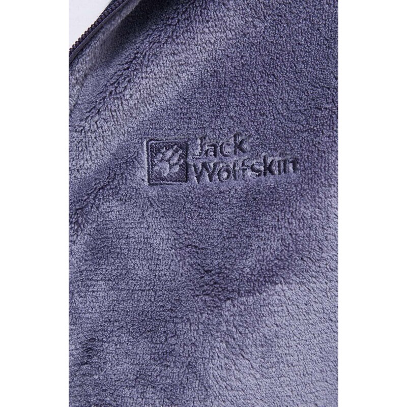 Sportovní mikina Jack Wolfskin Rotwand tmavomodrá barva, s kapucí