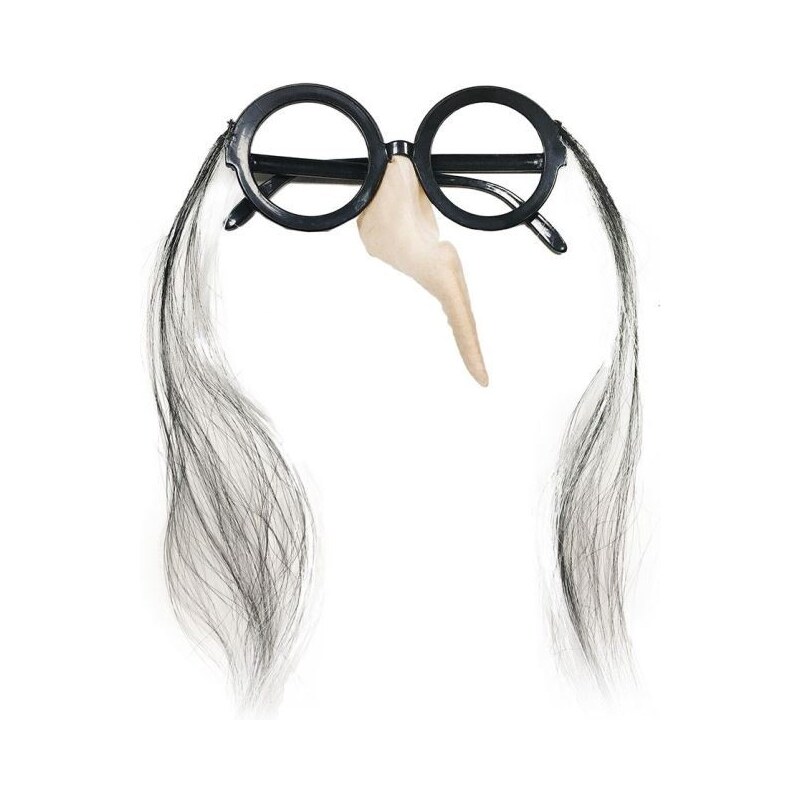 RAPPA Brýle s nosem čarodějnice - čaroděj - Halloween