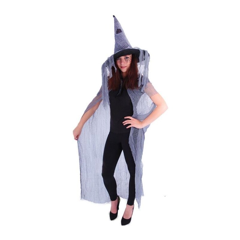 RAPPA Plášť čarodějnice - čaroděj s kloboukem dospělý - Halloween