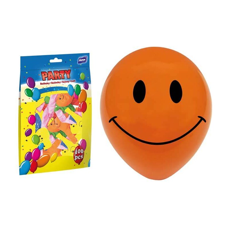 MFP Paper s.r.o. balónek nafukovací smile 23cm mix 8000107