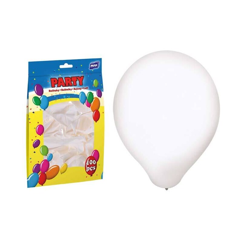 MFP Paper s.r.o. balónek nafukovací standard 30cm bílý 8000119