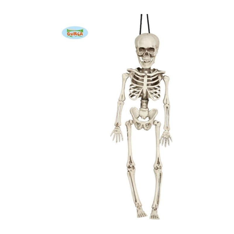 GUIRCA SKELETON - KOSTRA - kostlivec k zavěšení 40 cm- Halloween