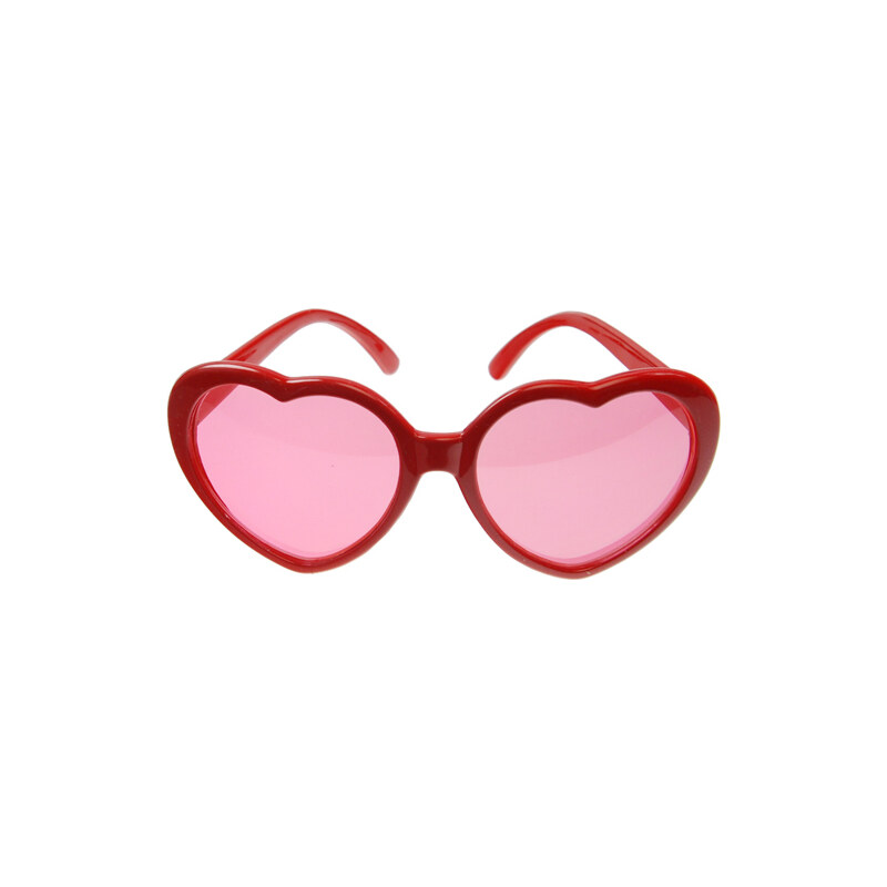 PARTYDECO Párty červené srdce brýle