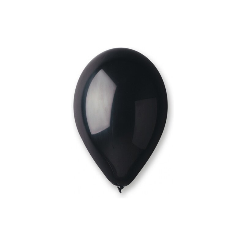 GODAN Balónky metalické 100 ks černé - průměr 26 cm