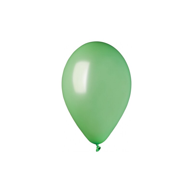 GODAN Balónky metalické 100 ks zelené mint průměr 26 cm