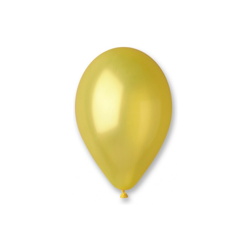 GODAN Balónky metalické 1 ks žlutá - průměr 26 cm