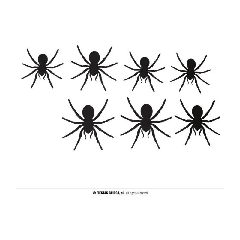GUIRCA Papírová dekorace pavouci - Halloween - 12 ks
