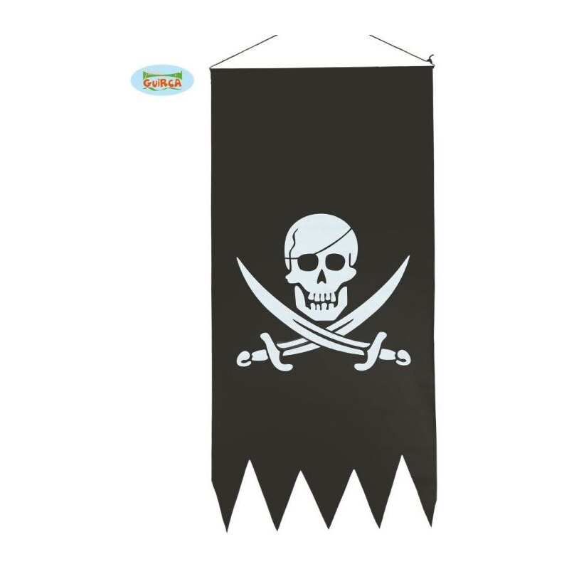 GUIRCA Pirátská vlajka - plachta - banner - 43 x 86 cm