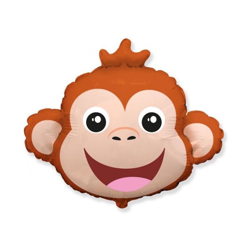 FLEXMETAL Balón foliový Opice - Opička - safari - 68 cm