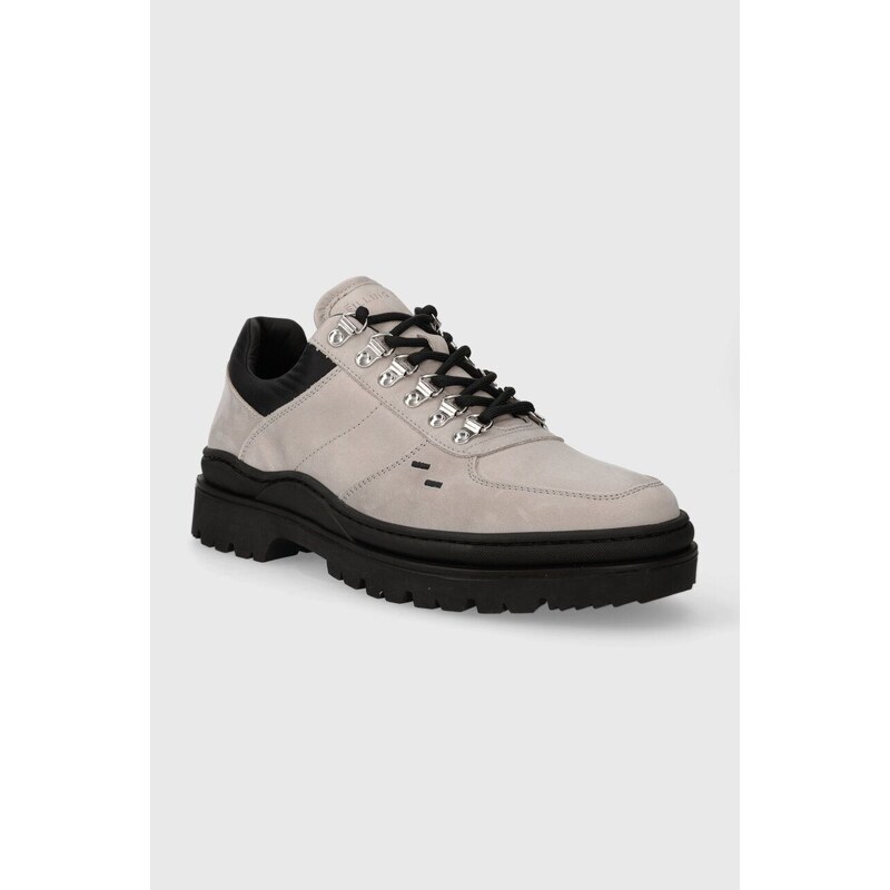 Kožené sneakers boty Filling Pieces Mountain Trail šedá barva, 64328991108