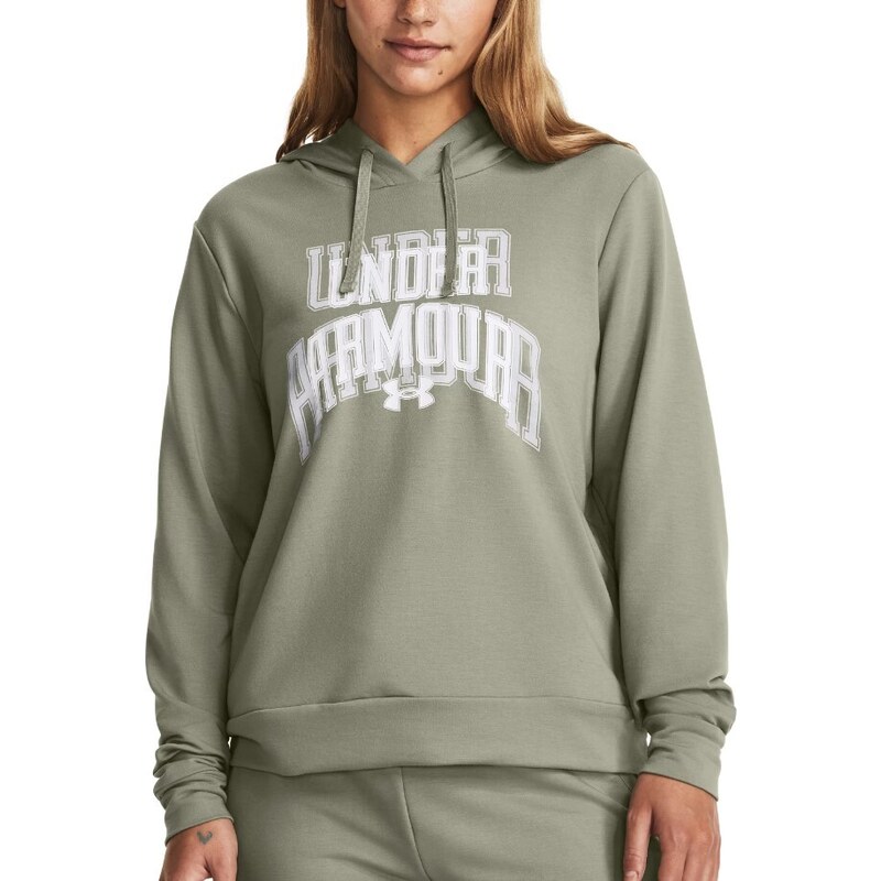 Mikina s kapucí Under Armour UA Rival Terry Graphic Hdy-GRN 1379610-504  velikost L - GLAMI.cz