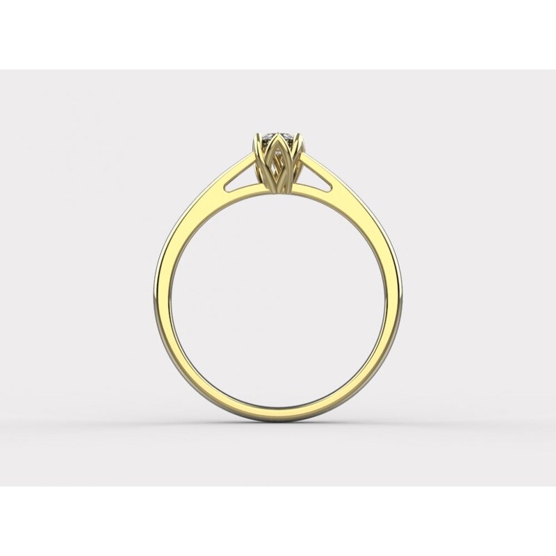 Linger Zlatý zásnubní prsten 331