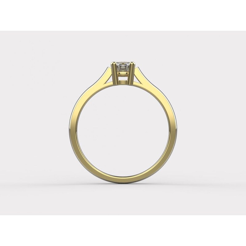 Linger Zlatý zásnubní prsten 023