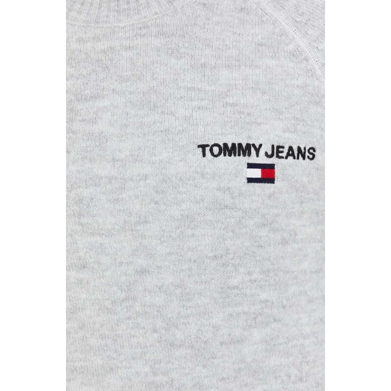 Svetr Tommy Jeans pánský, šedá barva