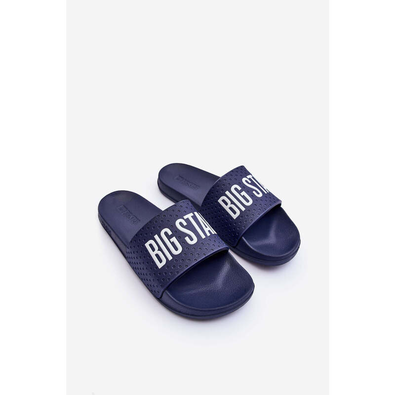 BIG STAR SHOES Klasické dámské žabky Big Star Navy Blue