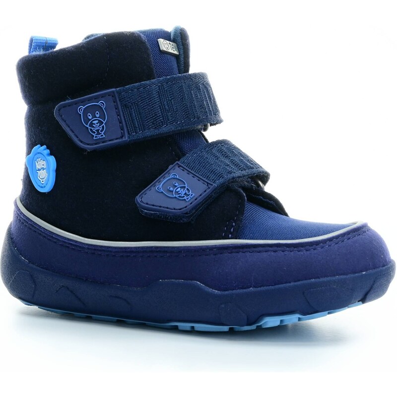 boty Affenzahn Comfy Walk Midboot Wool Bear Blue