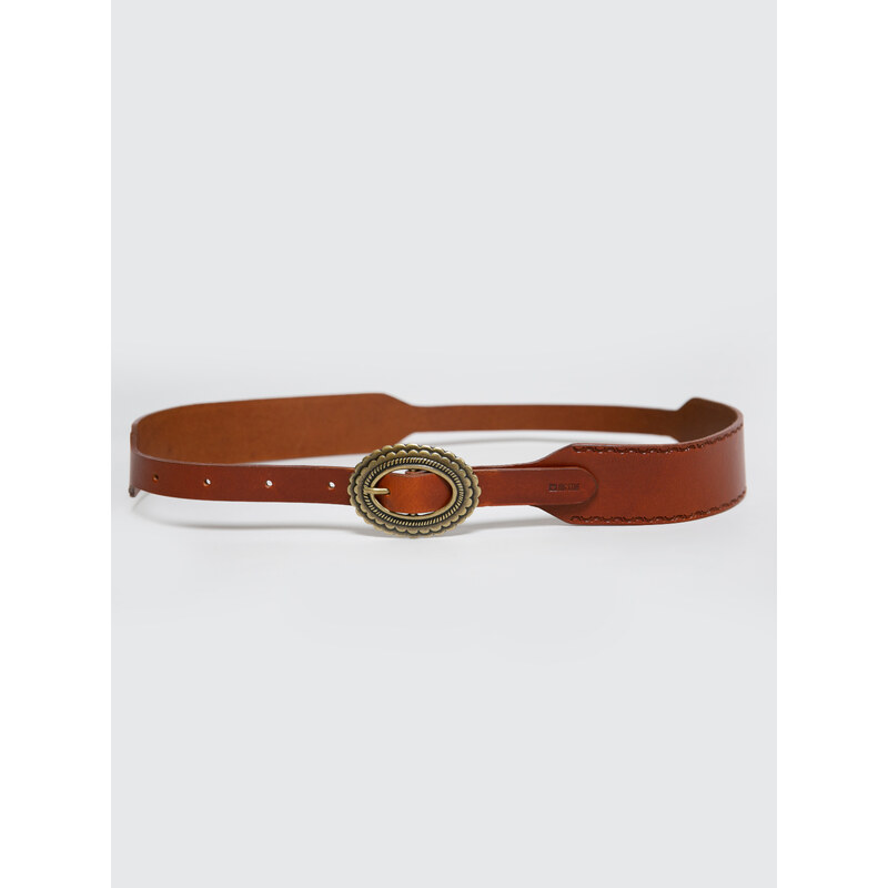Big Star Woman's Belt 240101 Natural Leather-802