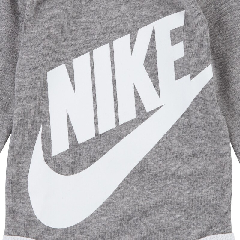 Nike futura logo ls hat / bodysuit / bootie 3pc GREY