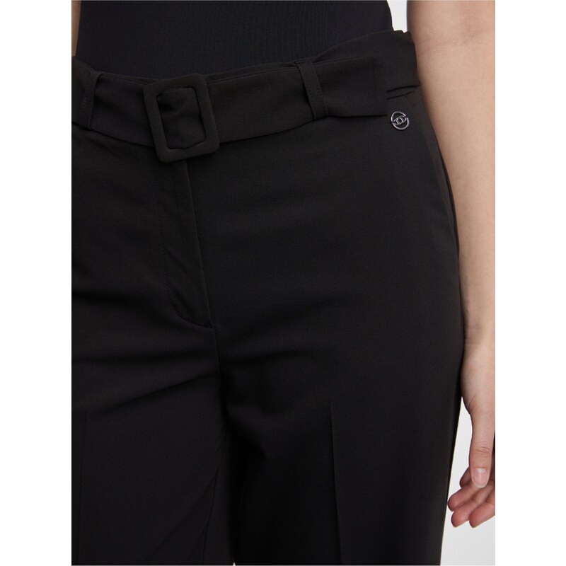 Orsay Černé dámské široké kalhoty - Dámské