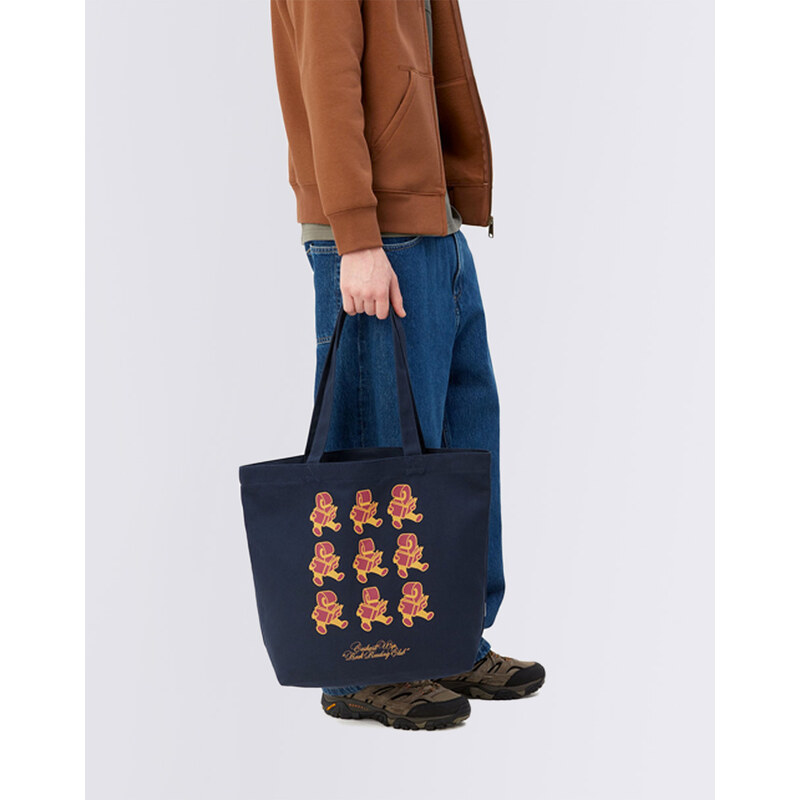 Carhartt WIP Canvas Graphic Tote Reading Club Print, Blue